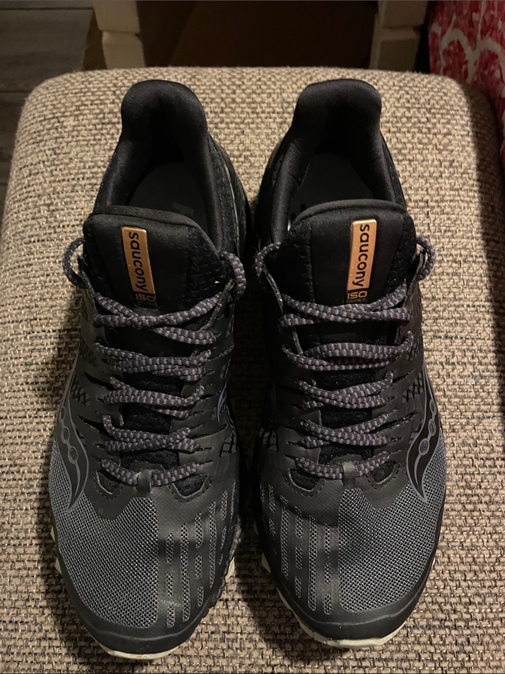 Saucony Women’s Black Athletic Running Shoes with Subtle Gray Accents